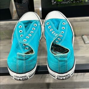 Converse Turquoise Slip-On Shoes